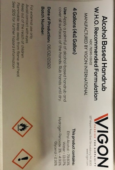 4 Jug Carton Label (Ndc 78580 100 02)